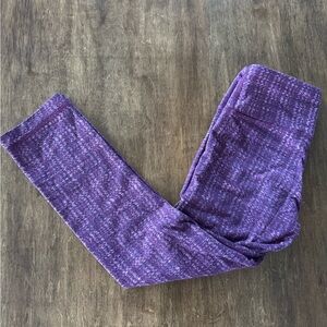 EUC 2 DARK PURPLE WUNDER UNDER CROPS ZIGGY WE STRIPE NO PILLING BARELY WORN